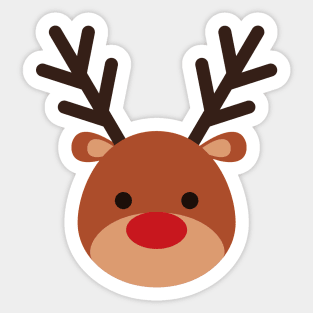 Simple Reindeer Sticker